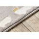 Tæppe CORE 3807 Pynt Vintage - strukturelt, to niveauer af fleece, beige / guld