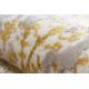 Alfombra CORE 3807 Ornamento Vintage - estructural, dos niveles de vellón, beige / oro