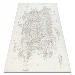 Alfombra BERBER BJ1005 Boujaad tejida a mano desde Marruecos, Boho - beige / amarillo