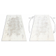 Teppe CORE 3824 Ornament Årgang - strukturell, to nivåer av fleece, krem / brun