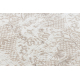 Kilimas CORE 3824 Ornamentas Senovinis - Struktūrinis, dviejų sluoksnių vilna, kremastaas / rudas