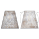 Tæppe LUCE moderne 80 Pynt vintage vasket - Strukturelle grå / sennep