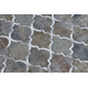 Moderní koberec LUCE 75 vzor Marocký jetel vintage - Strukturální šedá / hořčice