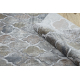 Moderní koberec LUCE 75 vzor Marocký jetel vintage - Strukturální šedá / hořčice