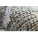 Tappeto LUCE 75 moderno Marocco trifoglio Trellis vintage - Structural grigio / mostarda