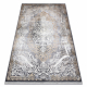 Moderný koberec LUCE 91 ornament vintage - Štrukturálny sivá / horčica