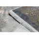 Moderný koberec LUCE 77 rám vintage - Štrukturálny sivá / horčica