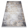 Covor LUCE 84 modern ornament vintage - structural gri / muştar