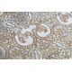 Moderný koberec LUCE 84 ornament vintage - Štrukturálny sivá / horčica