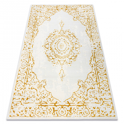 Alfombra BERBER BJ1124 Boujaad tejida a mano desde Marruecos, Boho - beige / negro