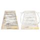 Tæppe CORE W9775 Ramme, skraveret - strukturelt, to niveauer af fleece, elfenben / beige