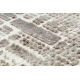 килим CORE W9789 Абстракція - структурні, два рівні флісу, бежевий