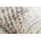 Teppe CORE W9786 Abstraksjon - strukturell, to nivåer av fleece, beige