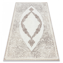 Carpet CORE 8111 Ornament Vintage - structural, two levels of fleece, beige