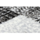 Alfombra de pasillo SIZAL FLOORLUX modelo 20212 negro/plateado 80 cm