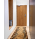 Alfombra de pasillo SIZAL FLOORLUX modelo 20212 color café/color maíz 100 cm