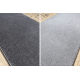 Alfombra de pasillo SOFT 2485 llanura color sólido gris