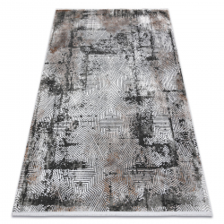 Modern LUNA VISCOSE AA818A 46 matta labyrint vintage - structural kräm / grå