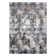 Moderní koberec LISA AA611A 56 geometrický vintage - Strukturální béžový / šedá