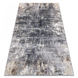 Tapis LISA AA865A 47 moderne abstraction vintage - Structural ivoire / anthracite