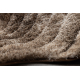 сучасний килим FLIM 006-B2 кошлатий, Хвилі - Structural коричневий