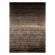 Tapis moderne FLIM 007-B3 shaggy, Rayures - Structural marron