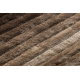Modern shaggy carpet FLIM 007-B3 Stripes - structural brown