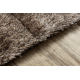 модерен килим FLIM 007-B3 рошав, райе - structural кафяв