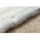 Модерен перален килим TEDDY shaggy, плюшен, много дебел антихлъзгащ слонова кост цвят