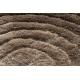 Dywan shaggy FLIM 008-B7 nowoczesny, Koła kręgi - Strukturalny, brązowy
