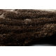 Moderne shaggy Teppe FLIM 008-B7 Sirkler - strukturell brun