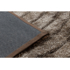 Moderný koberec FLIM 008-B7 shaggy, kruhy - Štrukturálny hnedý
