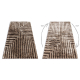 Moderne shaggy Teppe FLIM 010-B7 Maze - strukturell brun