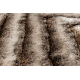 Tapis moderne FLIM 010-B7 shaggy, labyrinthe - Structural marron