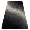 Tapis moderne FLIM 006-B1 shaggy, Vagues - Structural gris