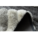 Modern Teppich FLIM 006-B1 shaggy, Wellen - Strukturell grau