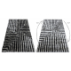 Tapis moderne FLIM 010-B3 shaggy, labyrinthe - Structural noir / gris