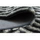 Modern Teppich FLIM 010-B3 shaggy, Labirynth - Strukturell schwarz / grau