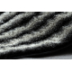 Σύγχρονο δασύτριχος χαλί FLIM 010-B3 Λαβύρινθος - δομική μαύρο / γκρι
