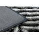 Moderne shaggy Teppe FLIM 010-B3 Maze - strukturell svart / grå