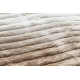 Modern shaggy carpet FLIM 006-B5 Waves - structural beige