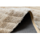 Modern Teppich FLIM 007-B2 shaggy, Streifen - Strukturell beige