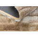 Moderne shaggy Teppe FLIM 007-B2 Striper - strukturell beige