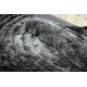 Moderne shaggy Teppe FLIM 008-B2 Sirkler - strukturell grå