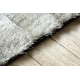 модерен килим FLIM 007-B6 рошав, райе - structural сив