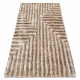Modern FLIM 010-B1 shaggy szőnyeg, labirintus - Structural bézs