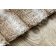 Modern Teppich FLIM 010-B1 shaggy, Labirynth - Strukturell beige