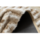 Tappeto moderno FLIM 010-B1 shaggy, labirinto - Structural beige
