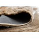 Moderne shaggy Teppe FLIM 008-B1 Sirkler - strukturell beige