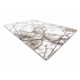 Tapete moderno COZY Lina, geométrico, mármore - Structural dois níveis de lã castanho